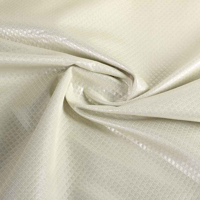 Jacquard mini check metallic ecru/silver