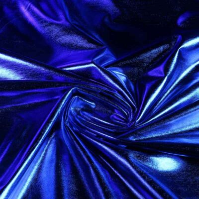 Stretch Lamee fabric cobalt