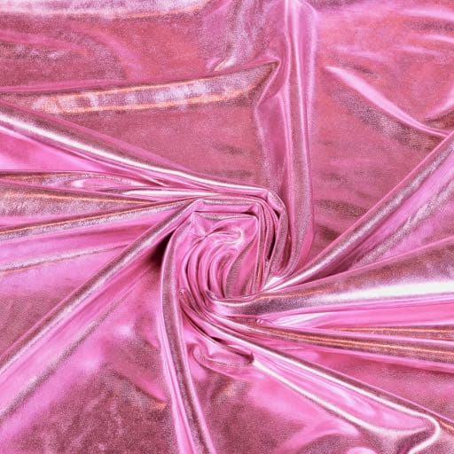 Stretch Lamee fabric pink