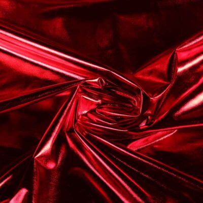 Stretch Lamee fabric red