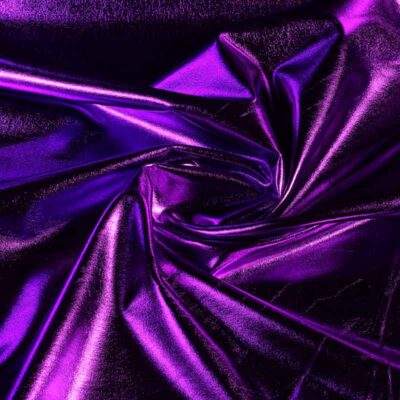 Stretch Lamee fabric purple