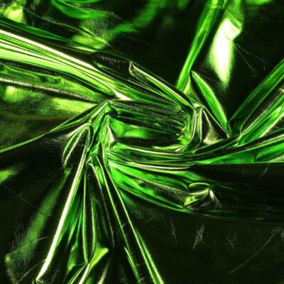 Stretch Lamee fabric lime