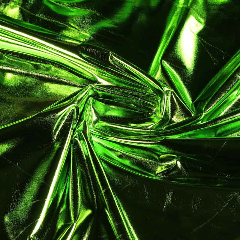 Stretch Lamee fabric lime