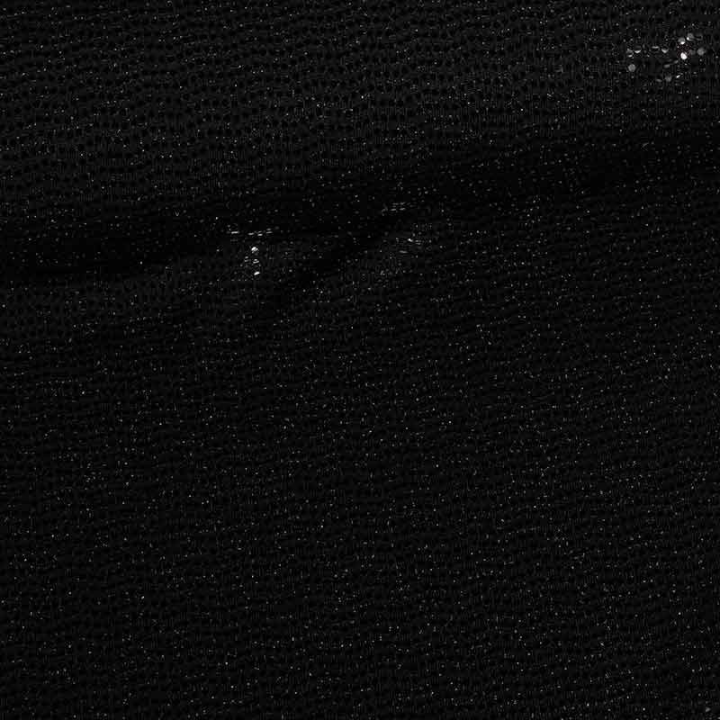 Stretch fabric glitter spot black