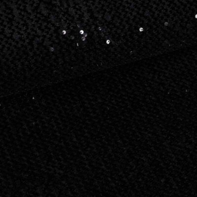 Velvet fabric black with sequins