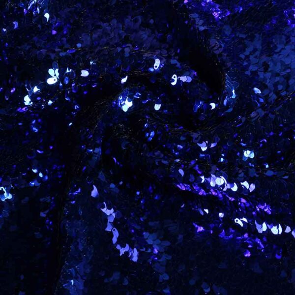 Mesh fabric small droplets cobalt