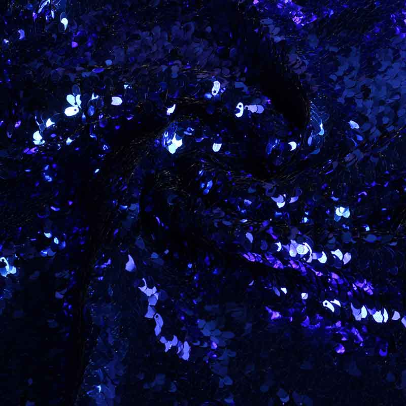 Mesh fabric small droplets cobalt