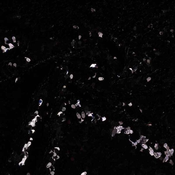 Mesh fabric with drops black
