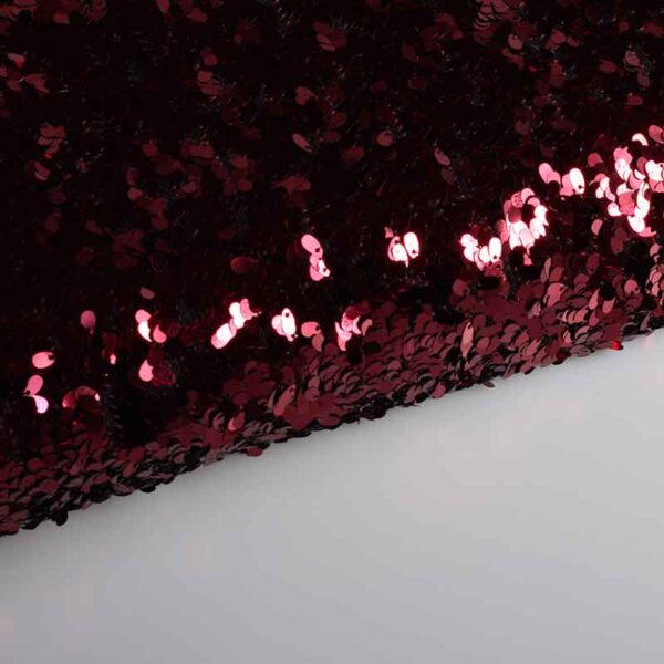 Mesh fabric bordeaux with drops