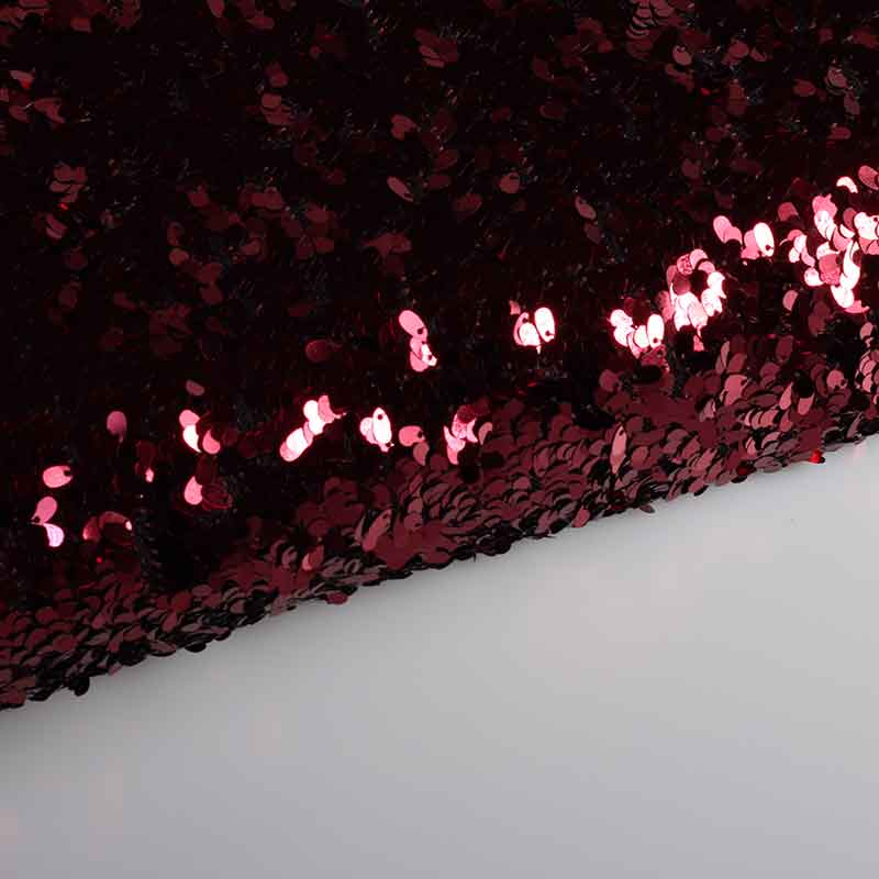 Mesh fabric bordeaux with drops