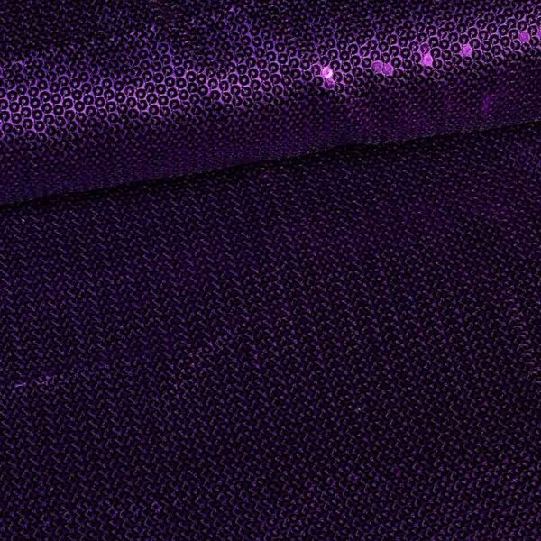 Sequin satin fabric purple