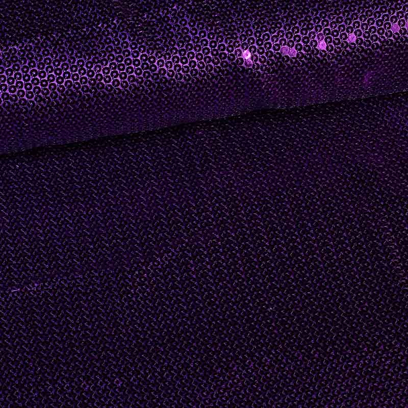 Sequin satin fabric purple