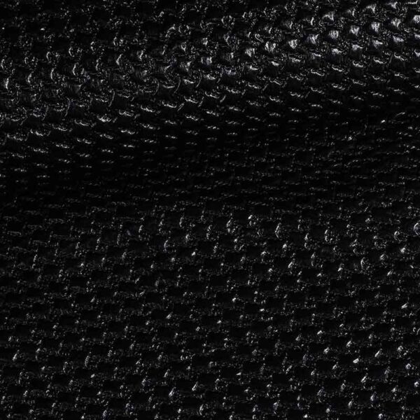 Metallic fabric bubble black