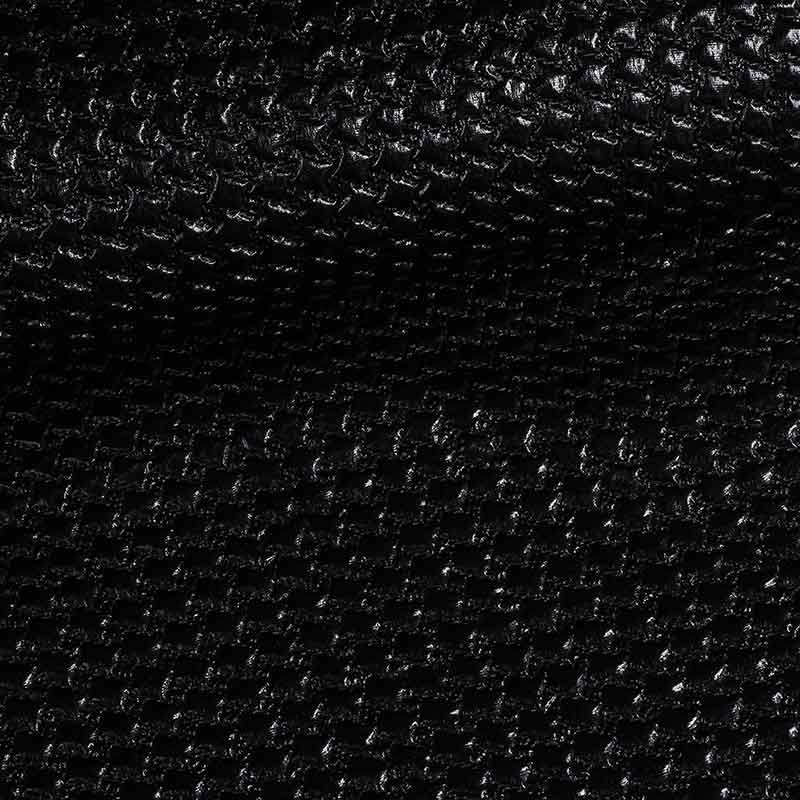Metallic fabric bubble black