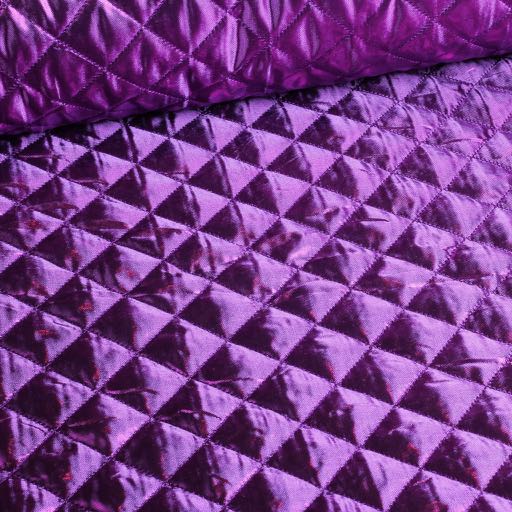 Metallic fabric diamond purple