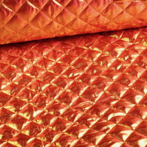 Metallic fabric diamond orange