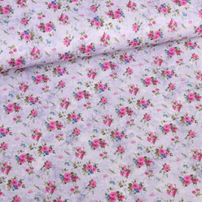 Terlenka Mille Fleur fabric lila