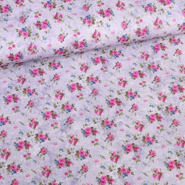 Terlenka Mille Fleur fabric lila