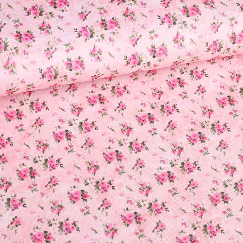 Terlenka Mille Fleur fabric rose