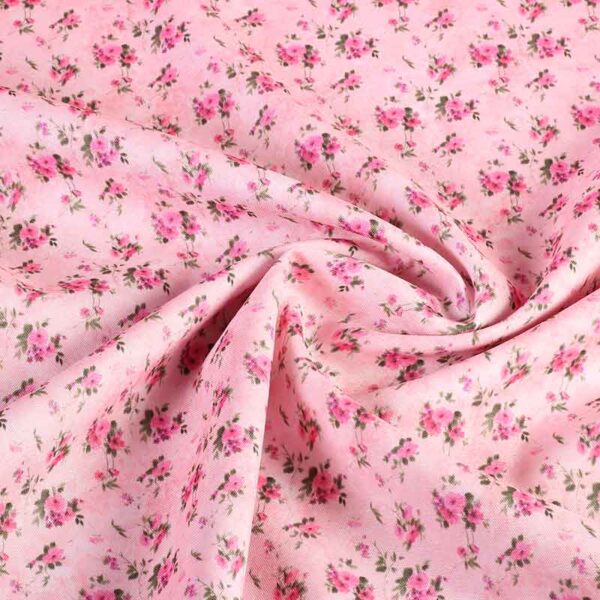 Terlenka Mille Fleur fabric rose