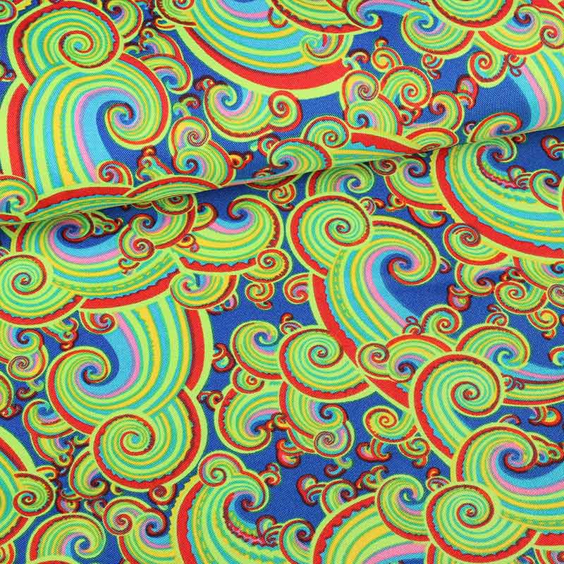 Terlenka paisley multicolor cobalt