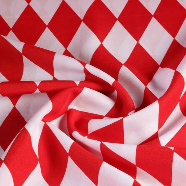Terlenka fabric harlequin red