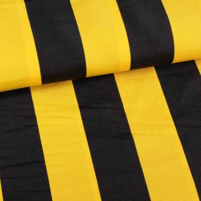 Terlenka fabric stripes yellow-black