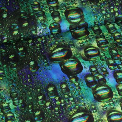 Terlenka fabric raindrop digital printed