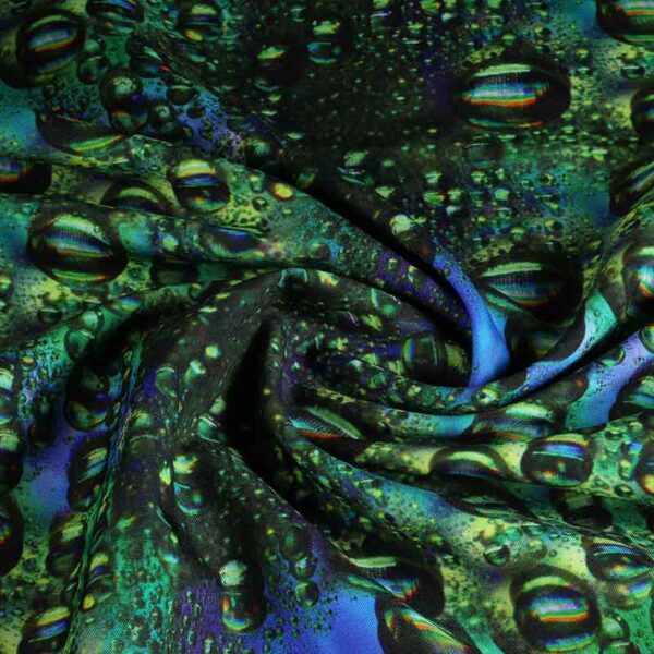 Terlenka fabric raindrop digital printed
