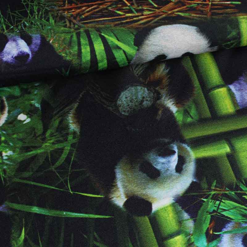 Terlenka fabric panda digital print