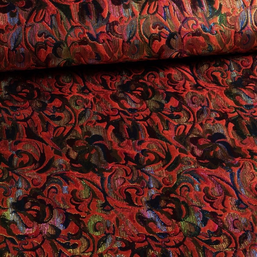 Jacquard fabric fantasy multicolor