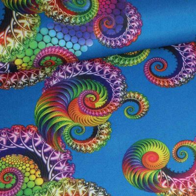 Terlenka fabric Tentacle Aqua
