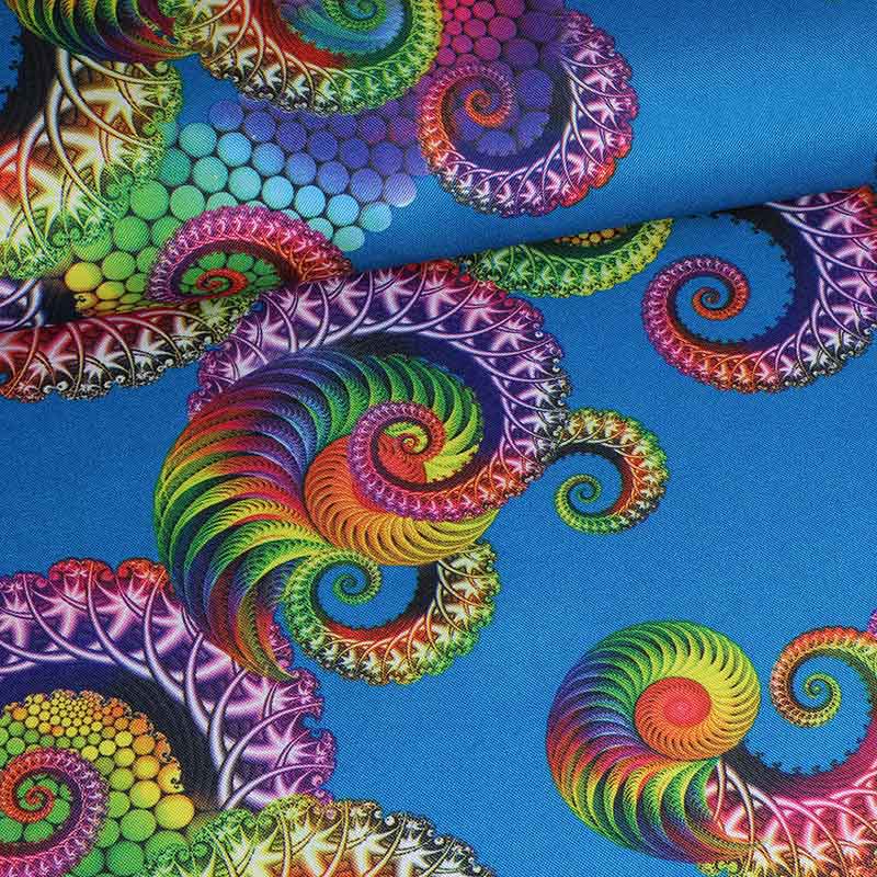 Terlenka fabric Tentacle Aqua