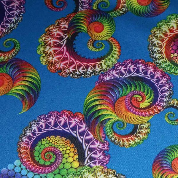 Terlenka fabric Tentacle Aqua