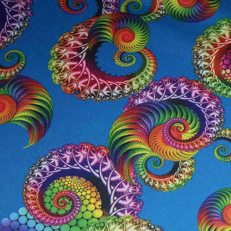 Terlenka fabric Tentacle Aqua