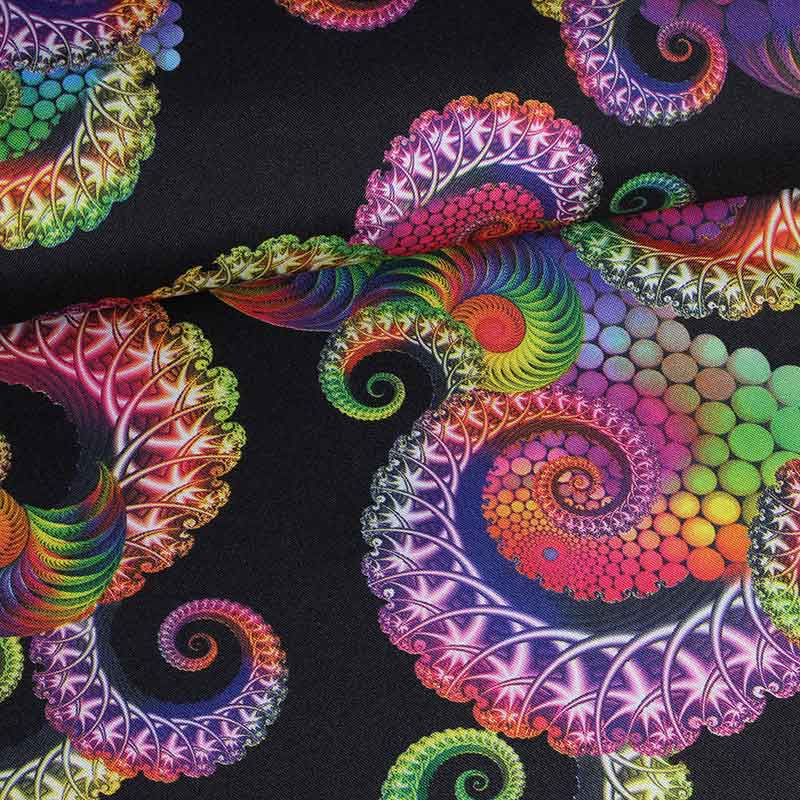 Terlenka fabric tentacle black digital print