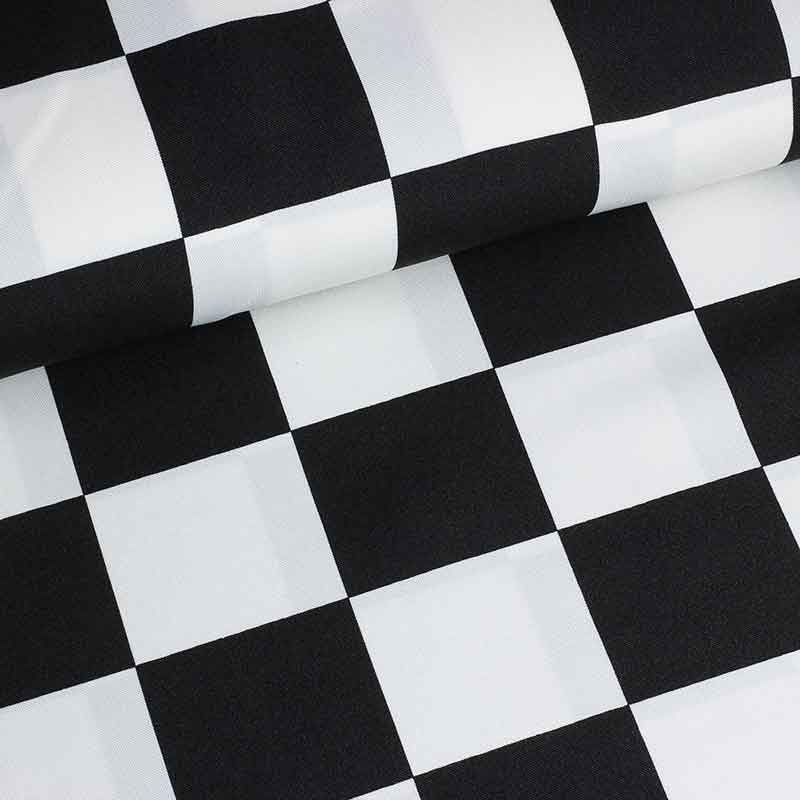 Terlenka fabric black white