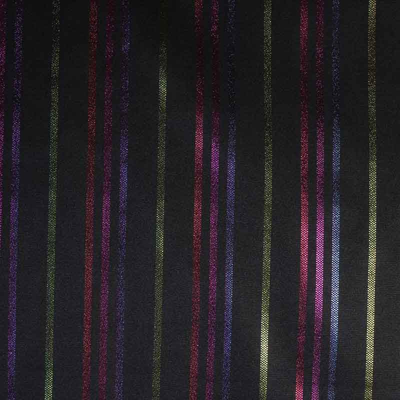 Terlenka fabric stripe multicolor foil