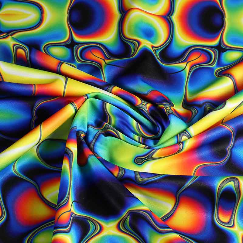 Tricot Fabric Festival Digital Print