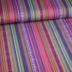 Mexico stof paars veelkleurig