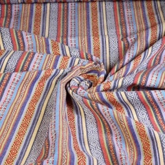 Mexico fabric multicolor blue