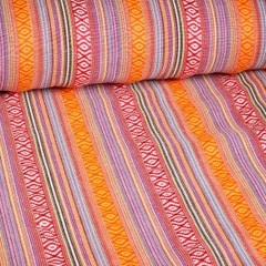 Mexico fabric multicolor orange