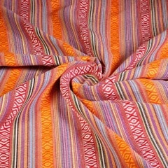 Mexico fabric multicolor orange