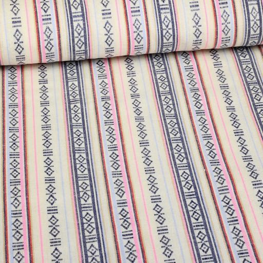 Mexico fabric off white multicolour