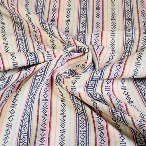 Mexico fabric off white multicolour