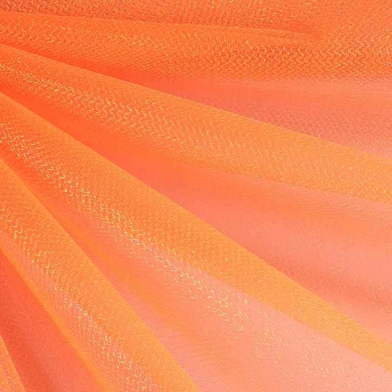 Tulle zigzag glitter orange