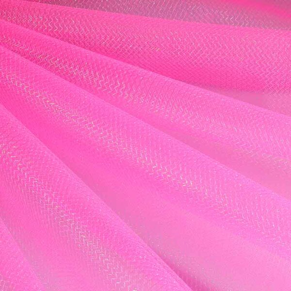 Tulle zigzag glitter neon pink