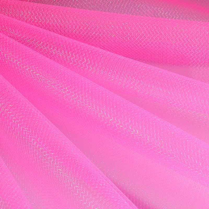 Tulle zigzag glitter neon pink
