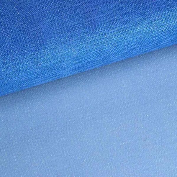 Tulle zigzag glitter blue