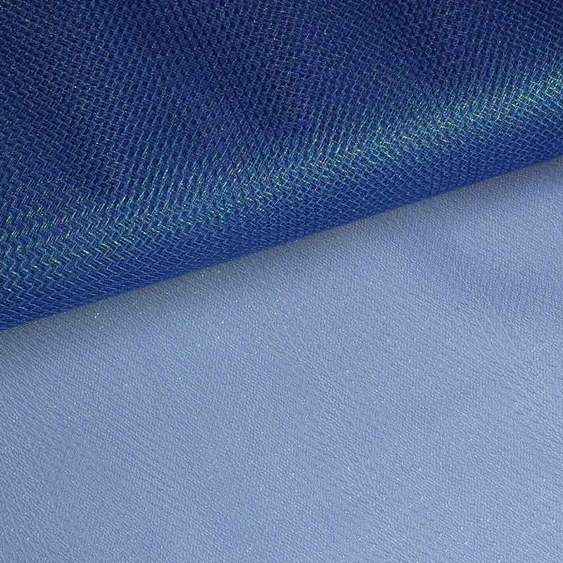 Tulle zigzag glitter cobalt